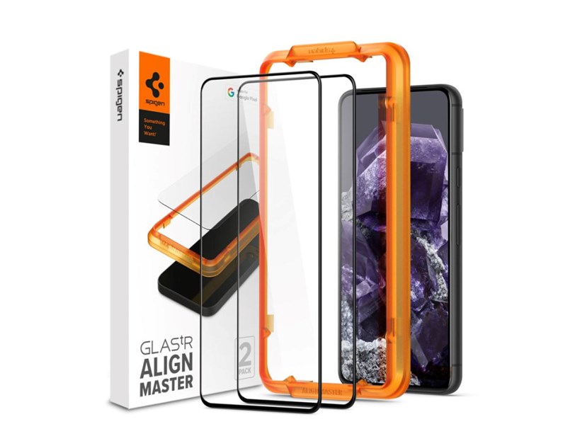 Spigen Glass tR AlignMaster2 pack, zaštitno staklo za ekran telefona 2 kom - Google Pixel 8 (AGL07396)