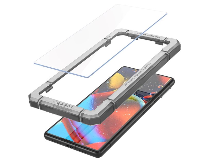 Spigen Glas.tR AlignMaster, zaštitno staklo za ekran telefona, 2 kom + okvir za instalaciju - Pixel 6 (AGL04164)