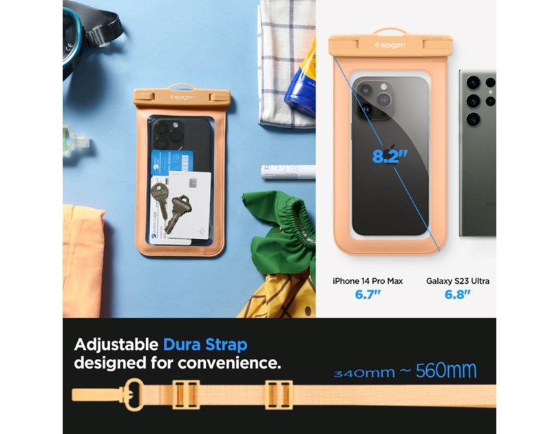 Spigen A601 Vodootporna torbica za telefon, apricot (ACS06007)