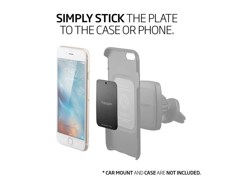 Spigen Kuel MP-4P montažne Metalne ploče za automobil, crne (000EP20342)