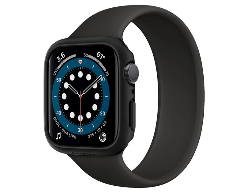 Spigen Thin Fit, zaštitna maska za Apple pametni sat, crna - Apple Watch SE 2022/6/SE/5/4 (44mm)
