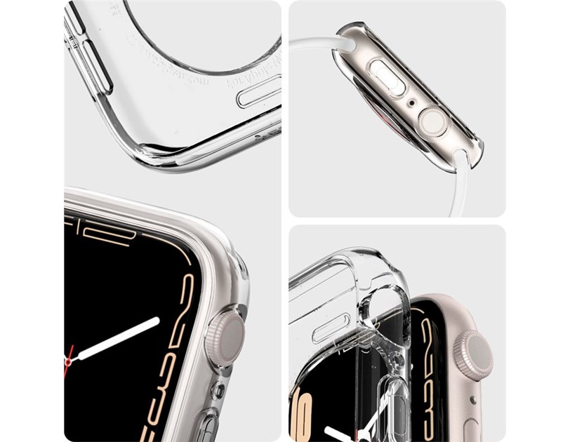 Spigen Liquid Crystal, zaštitna maska za Apple pametni sat, prozirna (45mm/44mm), ACS04196