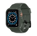 Spigen Rugged Armor Pro, zaštitna maska s remenom za Apple pametni sat, zelena - Apple Watch 8/7 (45mm)/SE 2022/6/SE/5/4 (44mm)