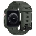 Spigen Rugged Armor Pro, zaštitna maska s remenom za Apple pametni sat, zelena - Apple Watch 8/7 (45mm)/SE 2022/6/SE/5/4 (44mm)
