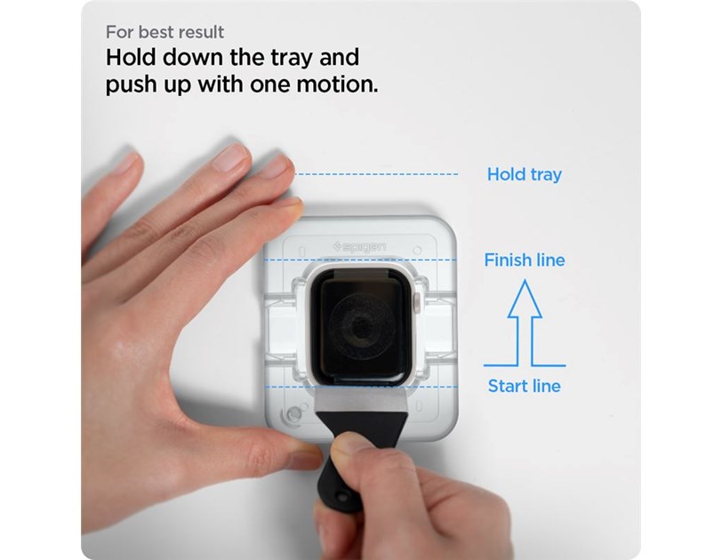 Spigen ProFlex EZ Fit, zaštitno staklo za Apple pametni sat, 2 kom + okvir za poravnanje - Apple Watch 9/8/7 41mm (AFL04052)