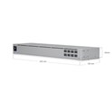 Ubiquiti UniFi Aggregation Layer2 Switch, 8×10G SFP+, Touch screen LCD, Rackmount (USW-Aggregation)