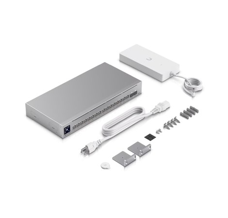 Ubiquiti UniFi 16-port Layer 3 Switch, 12×GbE PoE+, 4×2.5GbE PoE++, 2×10G SFP+, Rackmount (USW-Pro-Max-16-PoE)