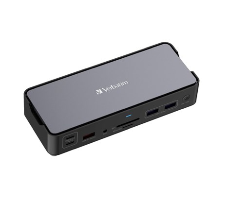 Verbatim CDS-15 portni USB-C Pro Docking Station  2 x HDMI | DP | RJ45 | USB-A 3.1 | 2 x USB-A 3.0 | USB-A 2.0 | 2 x USB-C® 3.1 | SD | microSD | Audio | USB-C PD | USB-C Host