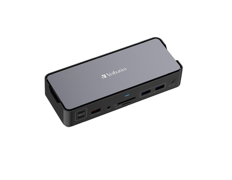 Verbatim CDS-15 portni USB-C Pro Docking Station  2 x HDMI | DP | RJ45 | USB-A 3.1 | 2 x USB-A 3.0 | USB-A 2.0 | 2 x USB-C® 3.1 | SD | microSD | Audio | USB-C PD | USB-C Host