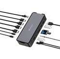 Verbatim CDS-15 portni USB-C Pro Docking Station  2 x HDMI | DP | RJ45 | USB-A 3.1 | 2 x USB-A 3.0 | USB-A 2.0 | 2 x USB-C® 3.1 | SD | microSD | Audio | USB-C PD | USB-C Host