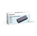 Verbatim CDS-15 portni USB-C Pro Docking Station  2 x HDMI | DP | RJ45 | USB-A 3.1 | 2 x USB-A 3.0 | USB-A 2.0 | 2 x USB-C® 3.1 | SD | microSD | Audio | USB-C PD | USB-C Host