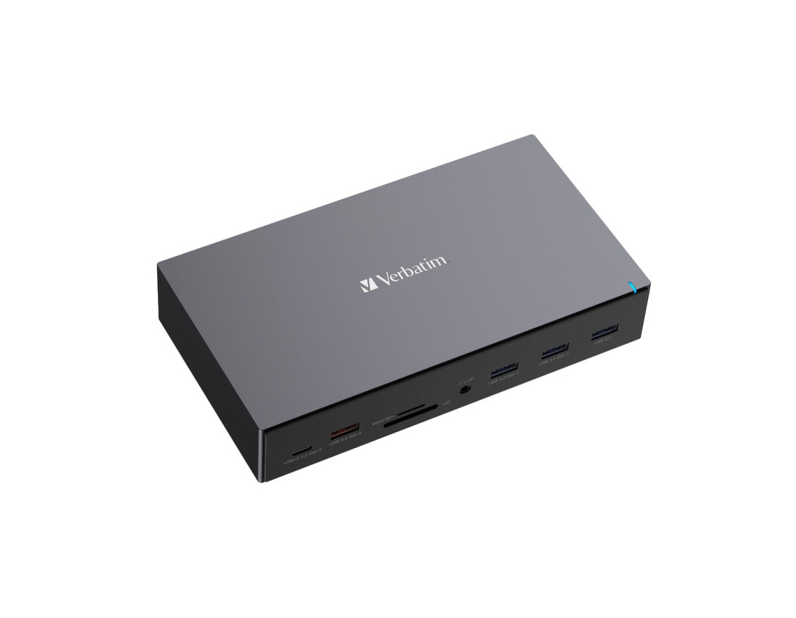 Verbatim CDS-17 portni USB-C Pro Docking Station HDMI do 8K | 2 x HDMI do 4K | 2 x DP | RJ45 | USB-A 3.2 | 2 x USB-A 3.0 | 2 x USB-A 2.0 | USB-C® 3.2 | SD | microSD | Audio | DC napajanje | USB-C Host