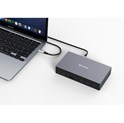 Verbatim CDS-17 portni USB-C Pro Docking Station HDMI do 8K | 2 x HDMI do 4K | 2 x DP | RJ45 | USB-A 3.2 | 2 x USB-A 3.0 | 2 x USB-A 2.0 | USB-C® 3.2 | SD | microSD | Audio | DC napajanje | USB-C Host