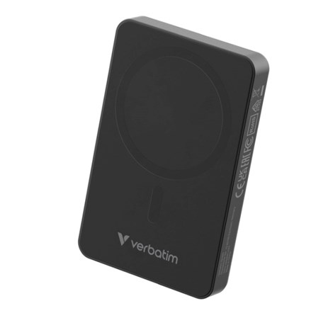 Verbatim Charge 'n' Go Essentials 10000mAh Powerbank Magnetic Wireless 15/20W, crni