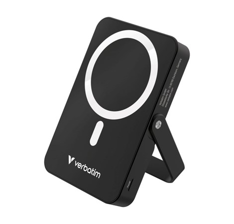 Verbatim Charge ‘n’ Go 10000mAh Powerbank with Stand Magnetic Wireless 15/20W, crni