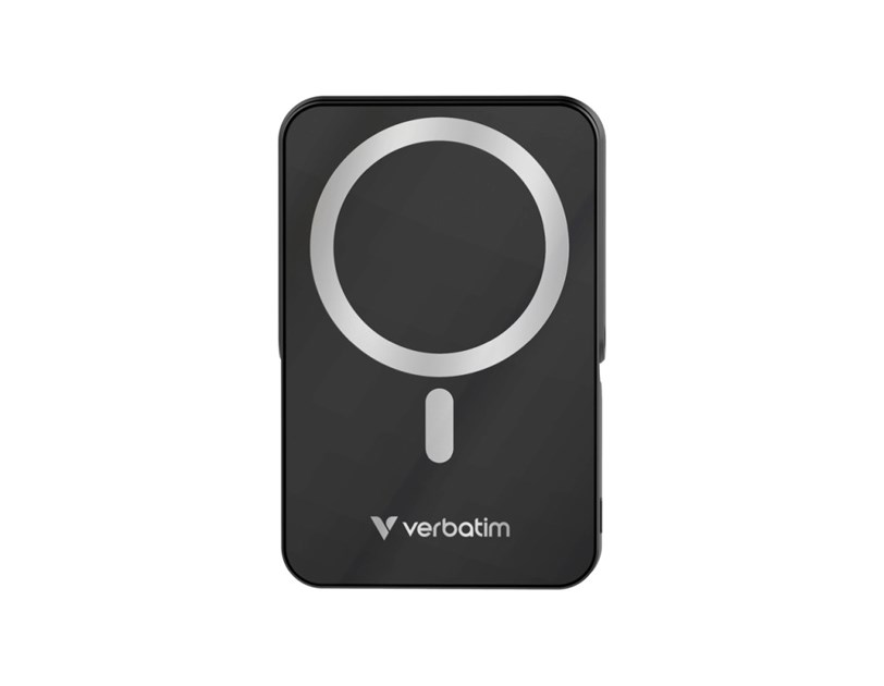 Verbatim Charge ‘n’ Go 10000mAh Powerbank sa stalkom 15W magnetsko bežično punjenje i 20W USB-C , crni