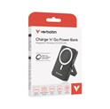 Verbatim Charge ‘n’ Go 10000mAh Powerbank sa stalkom 15W magnetsko bežično punjenje i 20W USB-C , crni