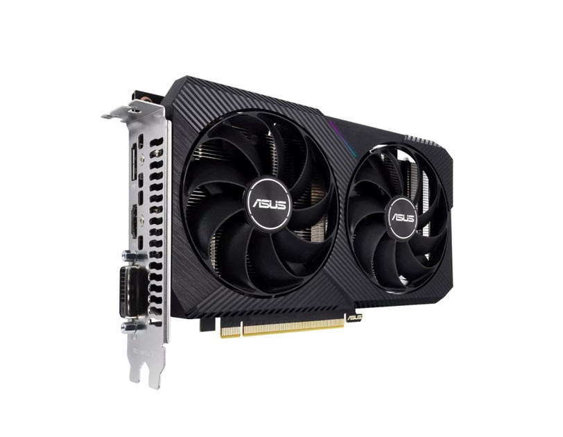Asus Dual GeForce RTX 3050 OC Edition 8GB GDDR6/128-bit, PCIe 4.0, HDMI/DP/DVI (DUAL-RTX3050-O8G-V2)