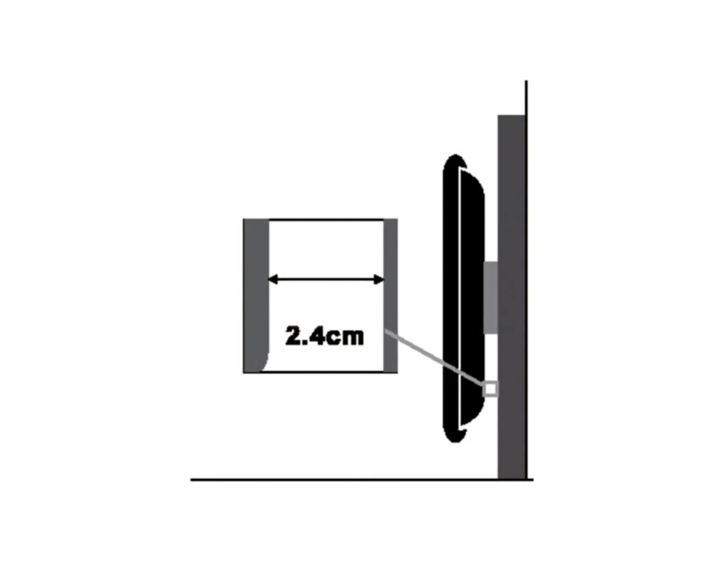 Roline VALUE zidni nosač za TV 43"-90", nosivost do 50kg, Ultra Slim, crni