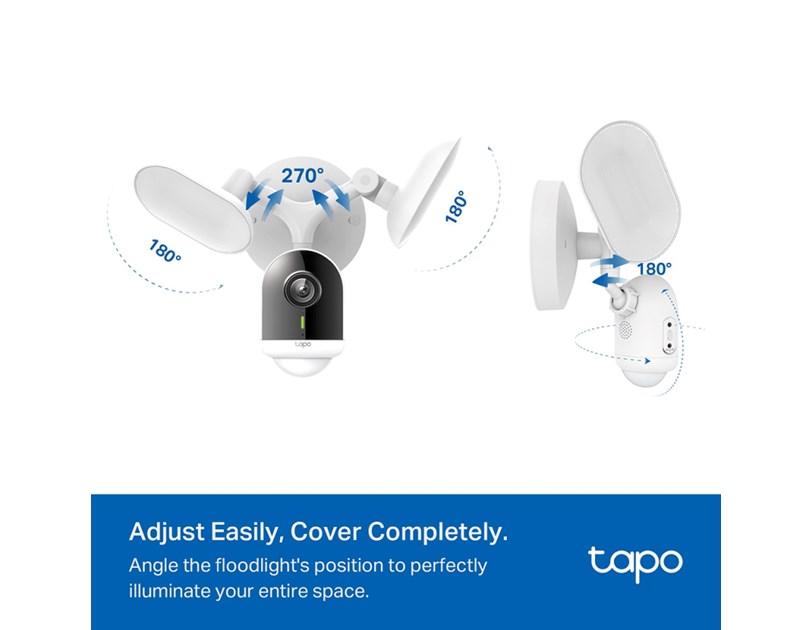 TP-Link Tapo C720 Smart Floodlight kamera 2K QHD, H.264, 2.4 GHz, 2800 Lm, dvosmjerni audio, detekcija pokreta, IP65