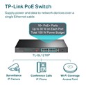 TP-Link 16-Port PoE+ Smart preklopnik (Switch), 24×10/100M, 2×G-LAN, 1×G SFP (250W)