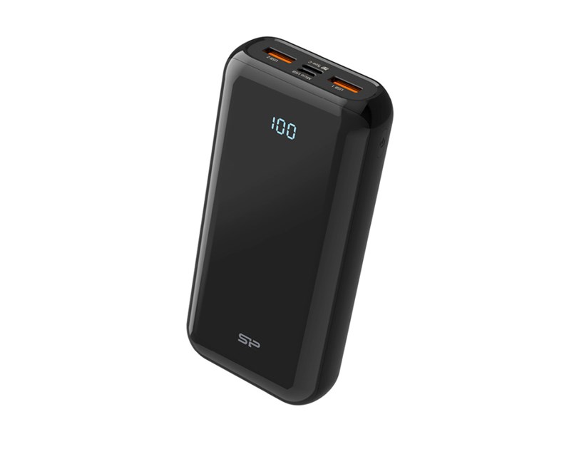 Silicon Power punjač Powerbank QS28, 20000mAh, 18W, 2×USB-A (QC3.0)/1×USB-C (PD)/Micro USB, crni
