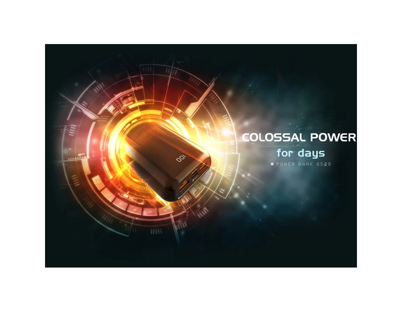 Silicon Power punjač Powerbank QS28, 20000mAh, 18W, 2×USB-A (QC3.0)/1×USB-C (PD)/Micro USB, crni