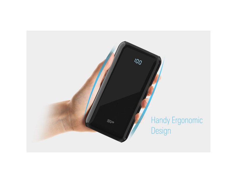 Silicon Power punjač Powerbank QS28, 20000mAh, 18W, 2×USB-A (QC3.0)/1×USB-C (PD)/Micro USB, crni