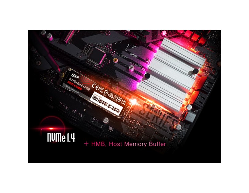 Silicon Power UD90 500GB SSD M.2 2280 PCIe NVMe Gen4x4, SLC cache+HMB