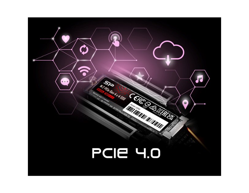 Silicon Power UD90 500GB SSD M.2 2280 PCIe NVMe Gen4x4, SLC cache+HMB