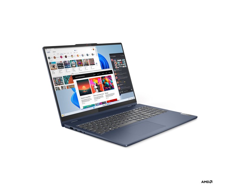 Lenovo IdeaPad 5 2-in-1 16" WUXGA (1920×1200) Touch, AMD R5-8645HS, 16GB LPDDR5, 1TB SSD, Ryzen AI 16 TOPS, Radeon, WiFi/BT, Win 11 Pro (83DS0007SC)