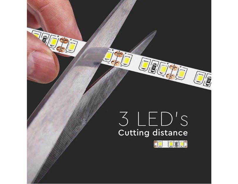 LED traka 5m, SMD 2835, 60LED/m, 17W, 12V, 3000K, IP20