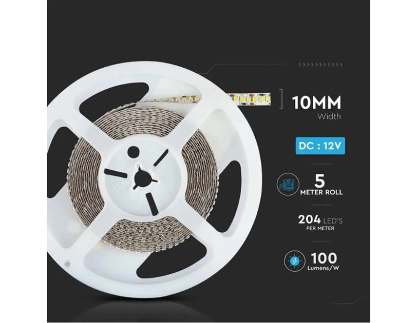 LED traka 5m, SMD 2835, 60LED/m, 17W, 12V, 3000K, IP20