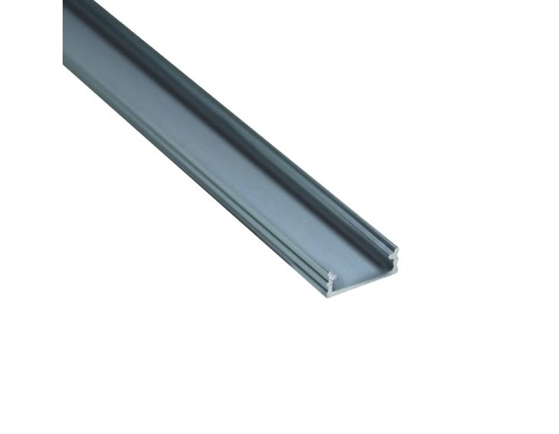 EcoVision HOME line ALU profil nadgradni, plitki, 3m, bez pokrova ( 16x6 mm )