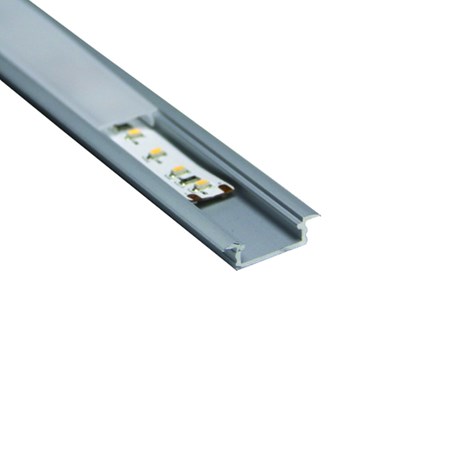 EcoVision HOME line ALU profil ugradni, plitki, 3m, bez pokrova ( 22/16 x 6 mm )