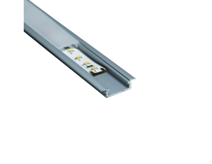 EcoVision HOME line ALU profil ugradni, plitki, 3m, bez pokrova ( 22/16 x 6 mm )
