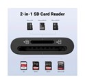 UGREEN čitač memorijskih kartica, TF/SD/MicroSD kartice, USB-C, 15cm, crni