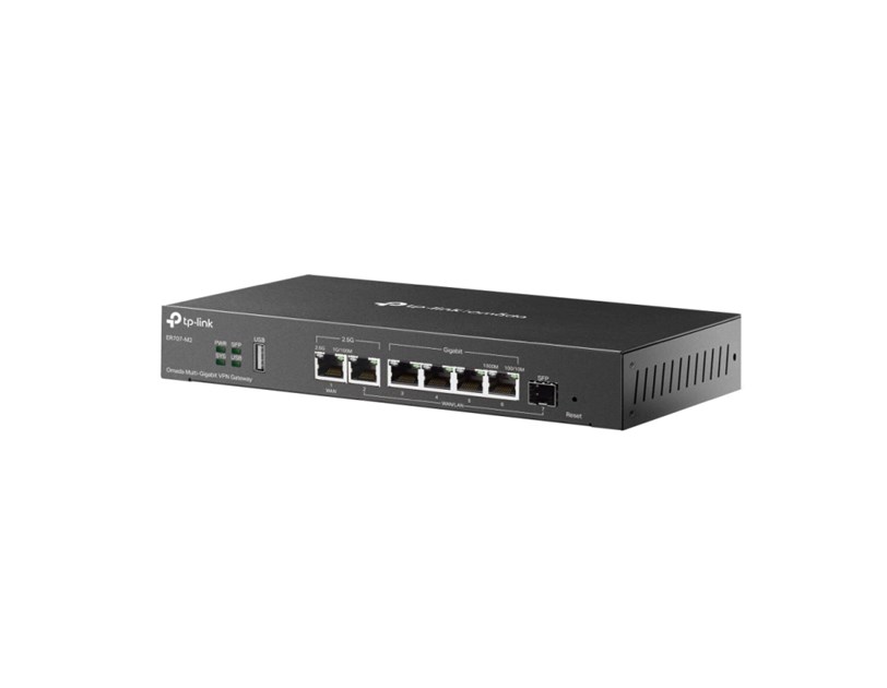 TP-Link Omada Gigabit VPN usmjerivač (Router) 2×2.5G RJ45 WAN (1xWAN/LAN), 1×Gigabit SFP WAN/LAN, 4× Gigabit RJ45 WAN/LAN, 1× USB 2.0