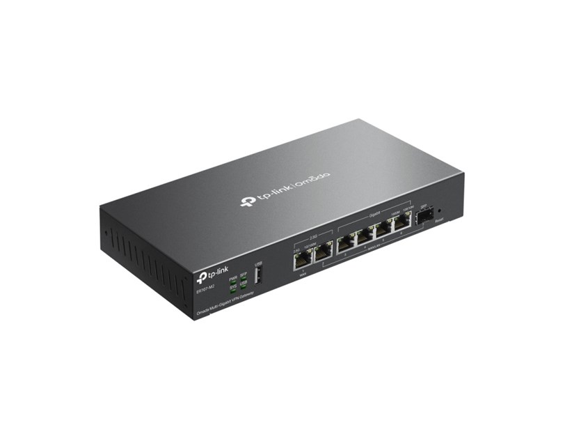 TP-Link Omada Gigabit VPN usmjerivač (Router) 2×2.5G RJ45 WAN (1xWAN/LAN), 1×Gigabit SFP WAN/LAN, 4× Gigabit RJ45 WAN/LAN, 1× USB 2.0