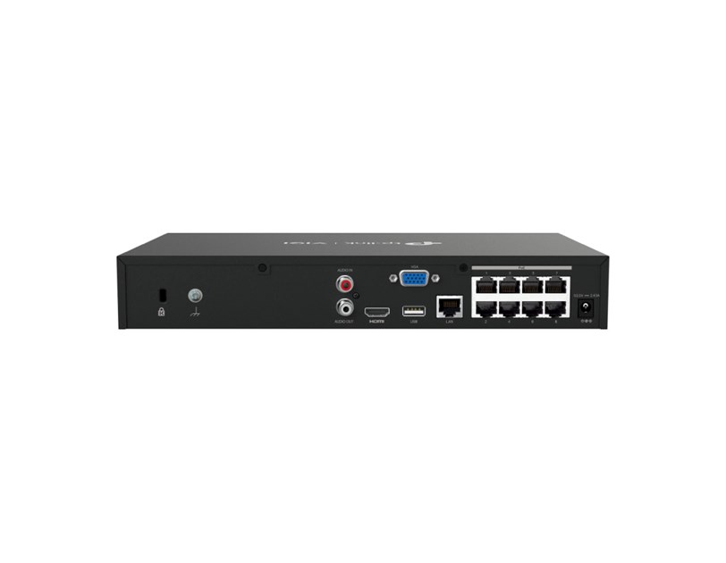 TP-Link PoE+ Network video snimač, 8 kanala, 8x10/100 Mbps PoE+ Ports, H.265+/H.265/ H.264+/H.264, 8MP, 10TB HDD, 1×SATA, VGA/HDMI, RJ-45, USB2.0×2, 2xAudio, Vigi app