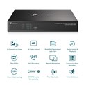TP-Link PoE+ Network video snimač, 8 kanala, 8x10/100 Mbps PoE+ Ports, H.265+/H.265/ H.264+/H.264, 8MP, 10TB HDD, 1×SATA, VGA/HDMI, RJ-45, USB2.0×2, 2xAudio, Vigi app