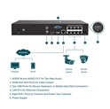 TP-Link PoE+ Network video snimač, 8 kanala, 8x10/100 Mbps PoE+ Ports, H.265+/H.265/ H.264+/H.264, 8MP, 10TB HDD, 1×SATA, VGA/HDMI, RJ-45, USB2.0×2, 2xAudio, Vigi app