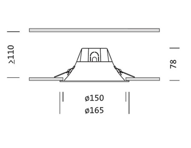 Osram dowlight Punctoled 13W, 1050lm, 3000K, fi 150mm