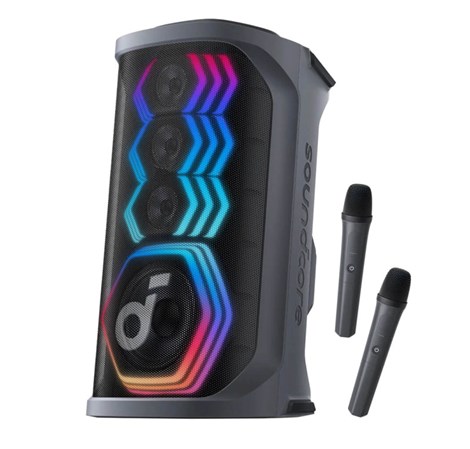Anker Soundcore Rave 3 AI Karaoke portable Bluetooth speaker, 160W, IPX4, 12h playback, black (A31A3011)