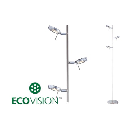 EcoVision LED podna svjetiljka sa 3 akrilna sjenila, 3×5W, 3000K