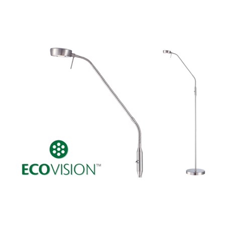 EcoVision LED podna svjetiljka 5W, 3000K - topla bijela, podesivo akrilno sjenilo