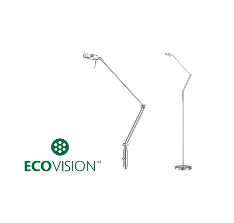 EcoVision LED podna svjetiljka 5W, 3000K - topla bijela, podesiva, akrilno sjenilo