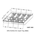 Kasrow POS Ladica za novac EUR, 410×420×100mm, crna (KER-410)