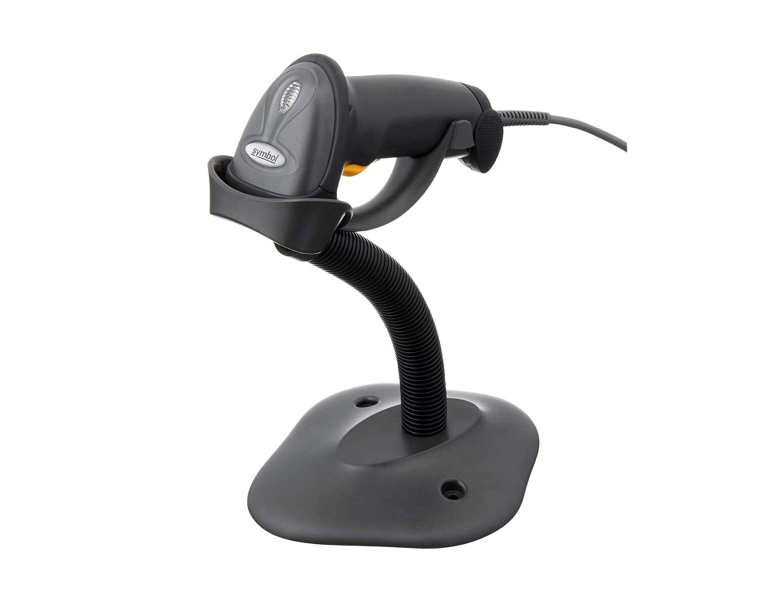 Zebra LS2208 1D laserski barcode čitač + stalak, USB, antracit