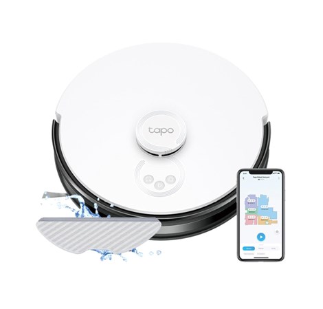 TP-Link Tapo RV30 robotski usisivač i perač, LiDAR+Gyro Navigation, 5000 mAh, 400ml Dustbin, 300ml Water Tank, WiFi/Bluetooth, Home/Alexa, Tapo APP